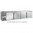 Perlick BBSLP108_SSRSDC 108" Low Profile Back Bar Refrigerator, Stainless Steel Doors and Right Condensing Unit