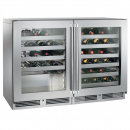 Perlick HC48WS_SSGDC 48" C-Series Undercounter Wine Reserve Refrigerator, Glass Doors with Stainless Steel Frame