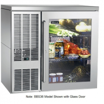 Perlick BBS36_SSLSDC 36" Back Bar Refrigerator, Stainless Steel Door and Left Condensing Unit
