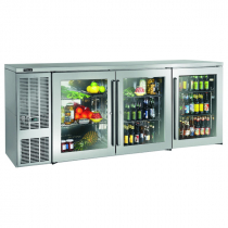 Perlick BBS84_SSLGDC 84" Back Bar Refrigerator, Stainless Steel Doors and Left Condensing Unit