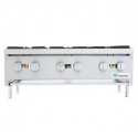 Empura EMHP6-HD 36" Stainless Steel Heavy Duty Gas Hot Plate With 6 Burners, 159,000 BTU