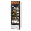True GDM-23W-HC~TSL01 27" White Glass Door Refrigerated Wine Merchandiser - 23 cu. ft.