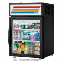 True GDM-05-HC~TSL01 24" White Countertop Display Refrigerator with Swing Door - 115V