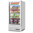 True GDM-10F-HC~TSL01 24 7/8" White Glass Door Merchandiser Freezer with LED Lighting - 115V