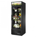 True GDM-23FC-HC~TSL01 27" Black Glass Door Floral Case with 2 Shelves and Hydrocarbon Refrigerant - 115V