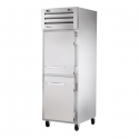 True STA1DT-2HS 27.5" Spec Series Reach-In Dual Temperature 1-Section Refrigerator Freezer With 2 Solid Half Doors, Aluminum Interior And Chrome Shelves, 115 Volts