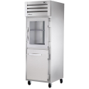 True STA1R-1HG/1HS-HC 27.5" Spec Series Reach-In 1-Section Refrigerator With 1 Glass And 1 Solid Half Door, Aluminum Interior And Chrome Shelves With Hydrocarbon Refrigerant, 115 Volts