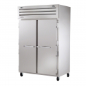 True STA2DT-2S 53" Spec Series Reach-In Dual Temperature 2-Section Refrigerator Freezer With 2 Solid Doors, Aluminum Interior And Chrome Shelves, 115 Volts