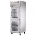 True STG1R-2HG-HC 27.5" Spec Series Reach-In 1-Section Refrigerator With 2 Glass Half Doors, Aluminum Interior And PVC Wire Shelves With Hydrocarbon Refrigerant, 115 Volts