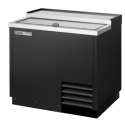 True T-36-GC-HC 36 3/4" Stainless Steel / Black Glass and Plate Froster with 3 Shelves and Hydrocarbon Refrigerant - 115V