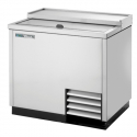 True T-36-GC-S-HC 36 3/4" Stainless Steel / Galvanized Steel Glass and Plate Froster with 3 Shelves and Hydrocarbon Refrigerant - 115V