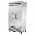 True TS-35 40" TS Series Reach-In 2-Section Refrigerator With 2 Solid Doors With Stainless Steel Interior And 6 PVC Coated Shelves, 115 Volts